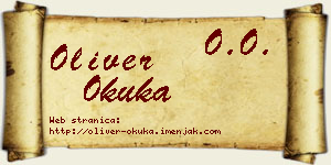 Oliver Okuka vizit kartica